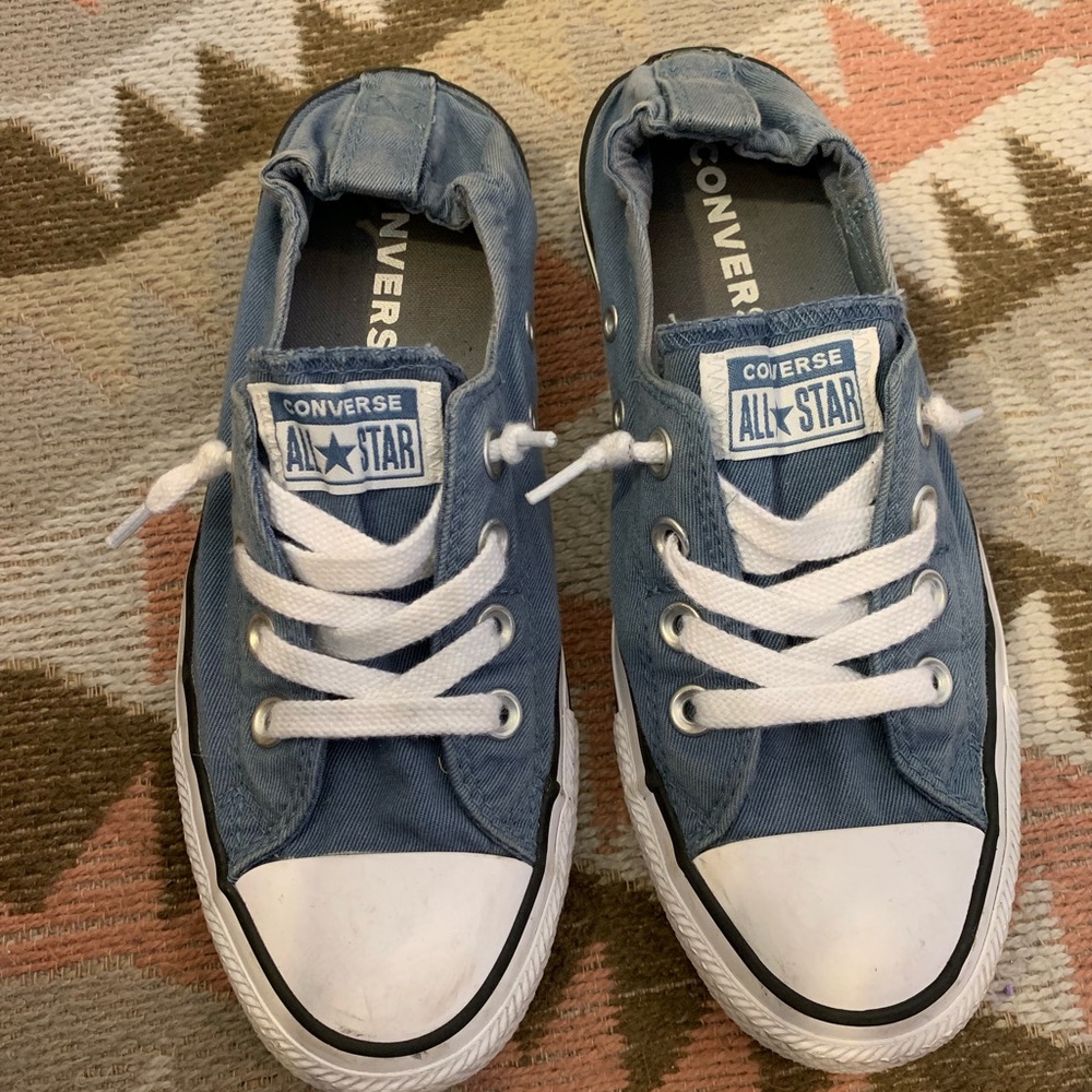 Navy Blue Slip On Converse